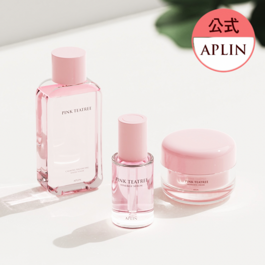 [3 types SET] Pink tea tree skin care (toner + serum + cream)
