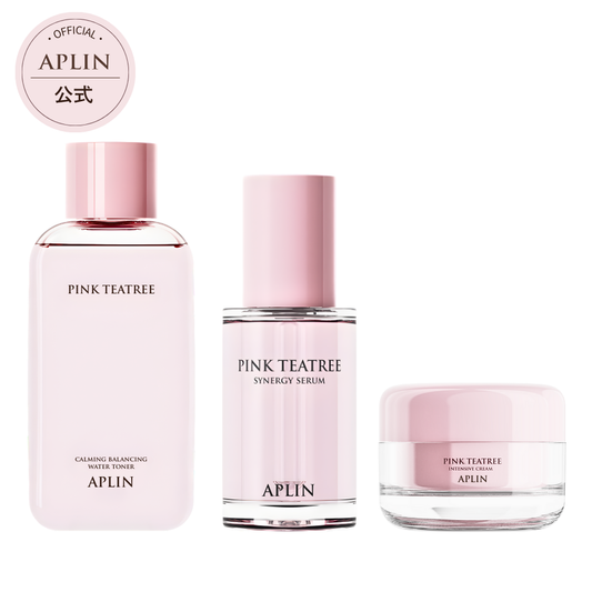 [3 types SET] Pink tea tree skin care (toner + serum + cream)
