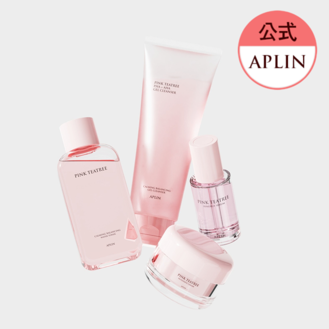 [4 types SET] Pink tea tree skin care (toner + serum + cream + cleanser)